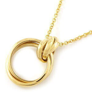 Tiffany Co Palomas Melody Double Circle Necklace Yellow Gold